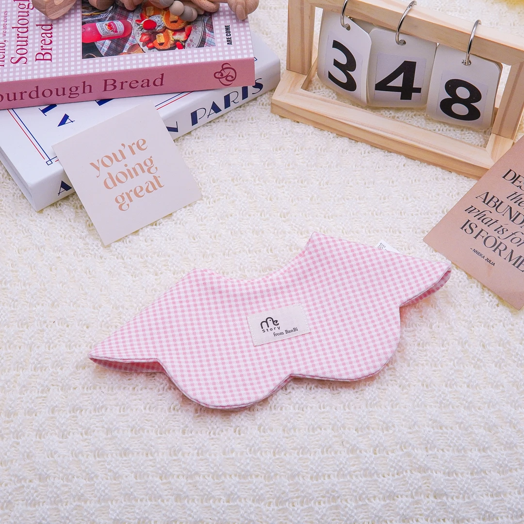 [348]双面直播Ins婴儿口水巾宝宝围嘴柔软透气防吐奶围兜