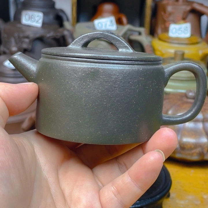 茶壶紫砂紫砂壶粗砂老天清汉瓦150cc微微瑕