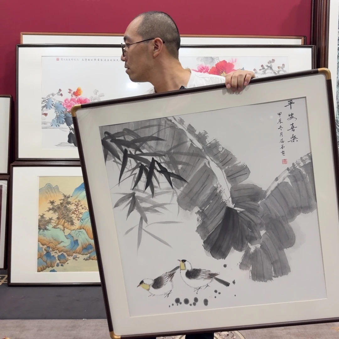 国画带框80/80尺寸