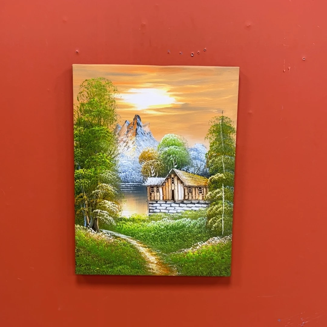 手工手绘精品油画30+40厘米