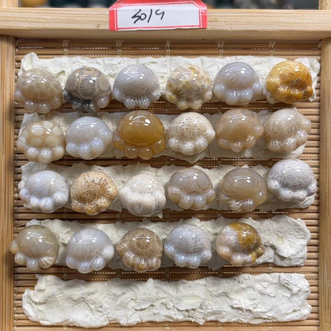 硅化玉未镶嵌颈饰猫爪30米1个