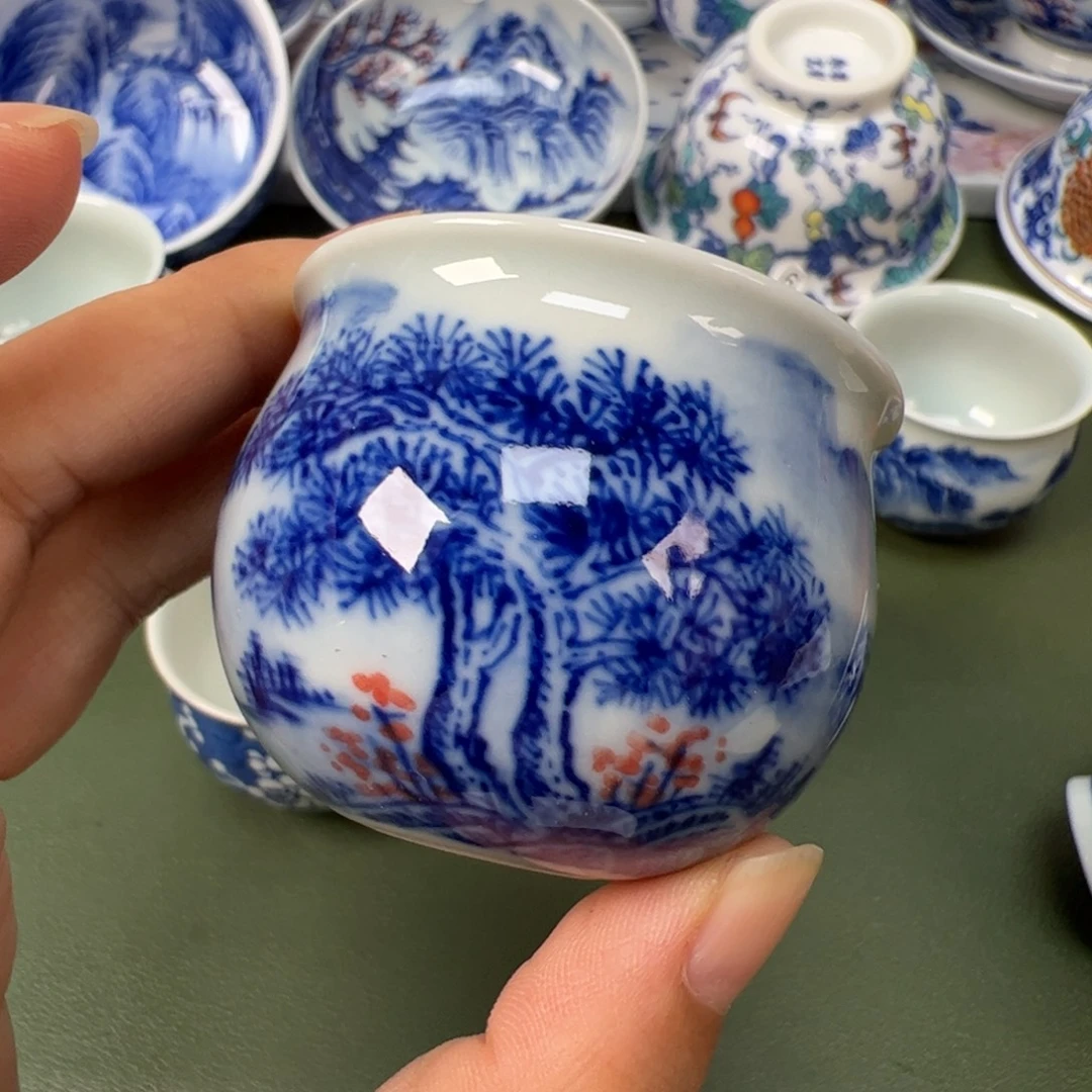 陶瓷景德镇纯手工纯手绘茶具木木51