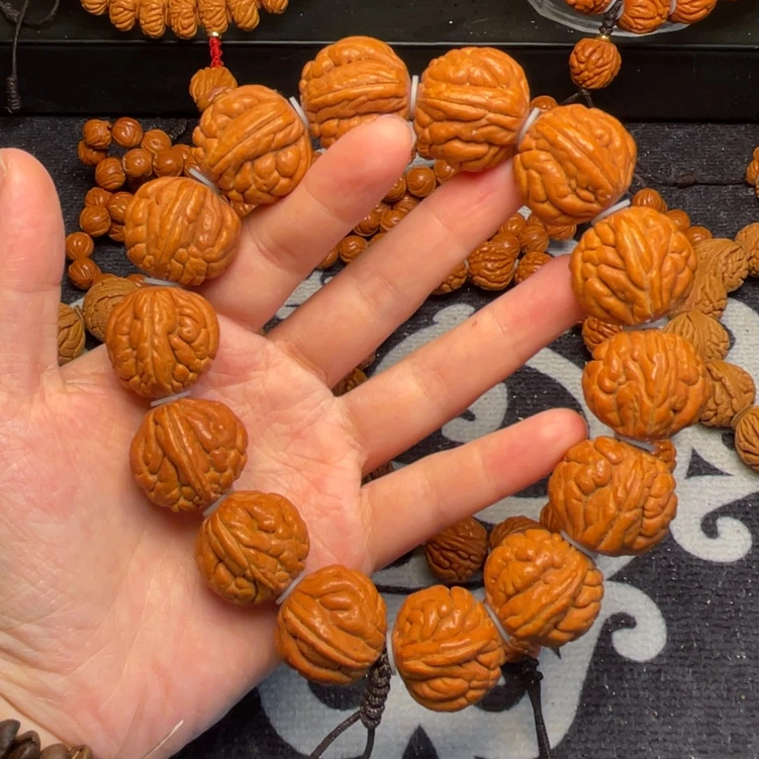 桃核手串龙纹桃核