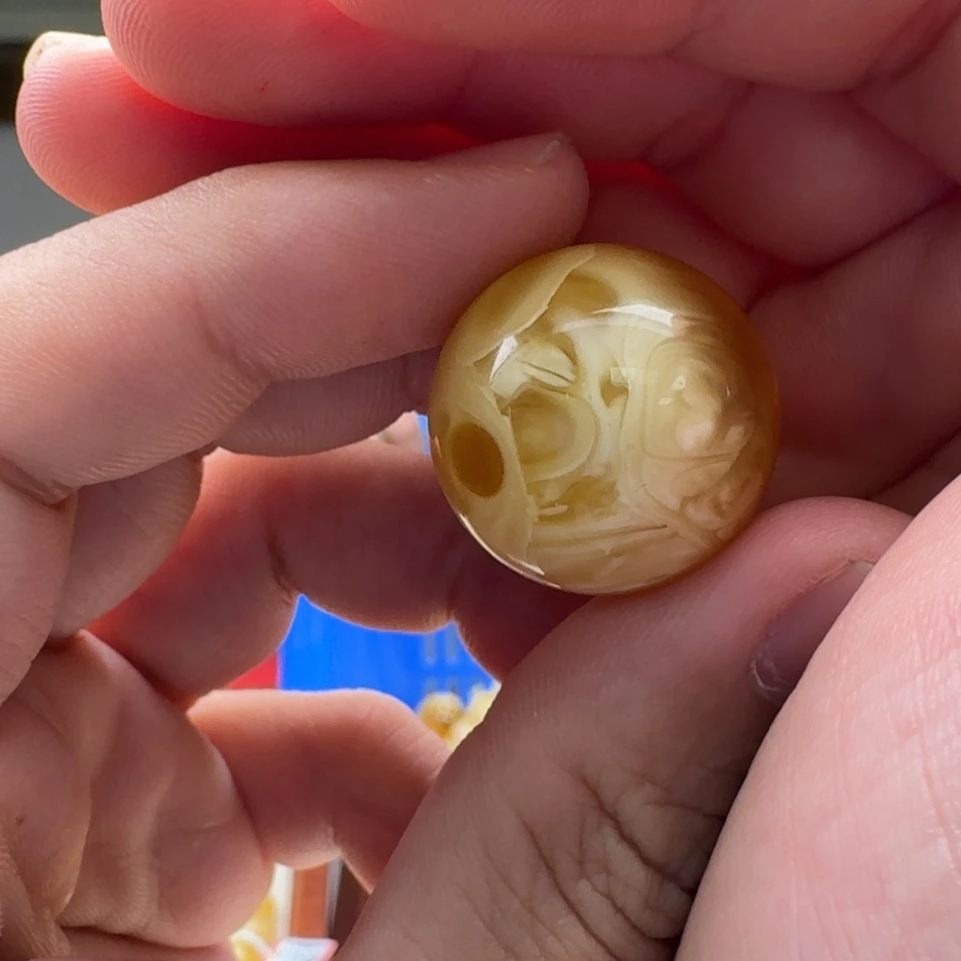 琥珀未镶嵌手链单珠