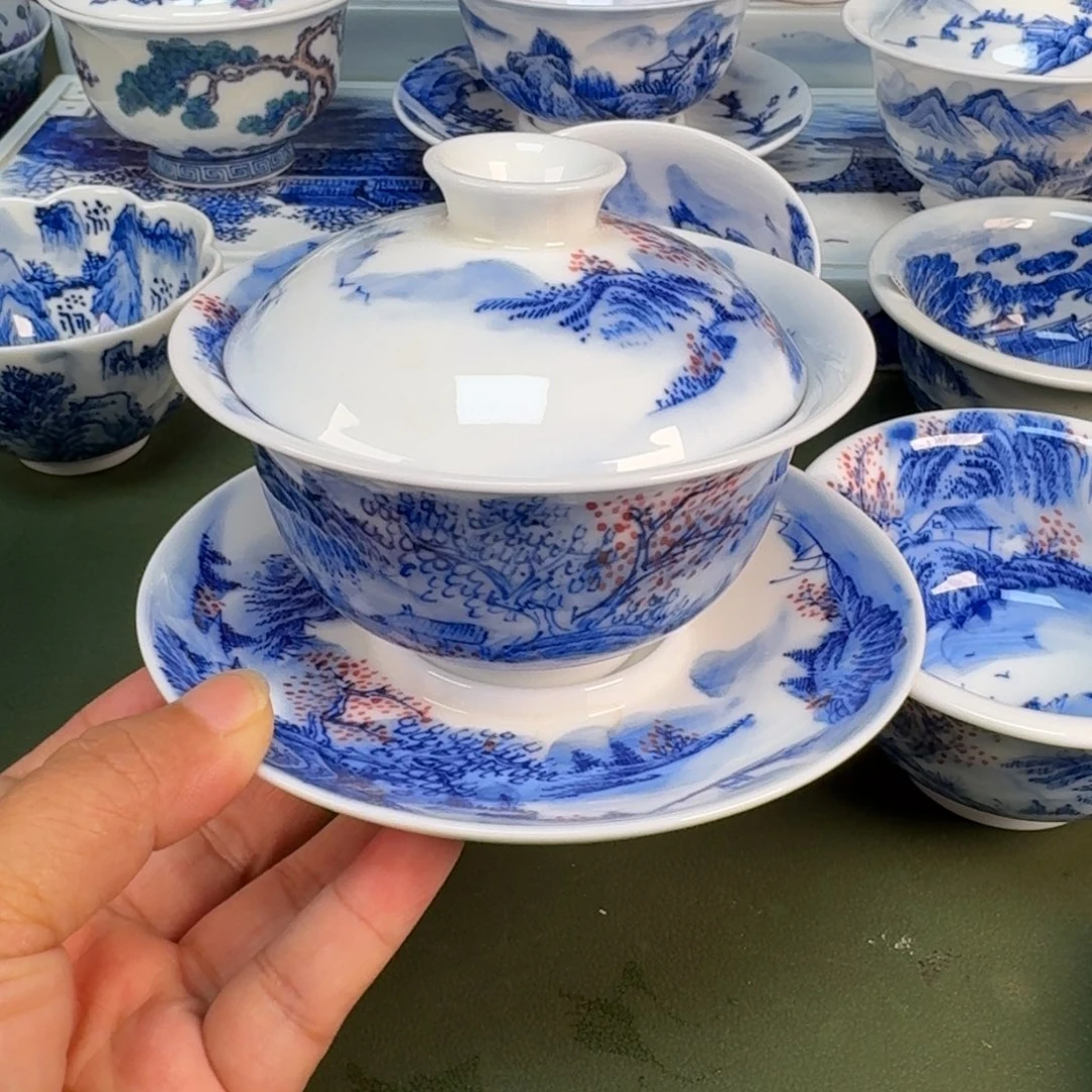 景德镇纯手绘茶具圆圆269
