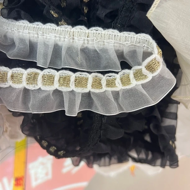 小香风雪纺木耳边蕾丝花边50码-窗帘窗纱服装装饰辅料