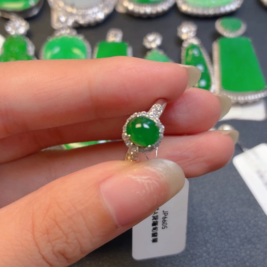 翡翠银S925镶嵌颈饰