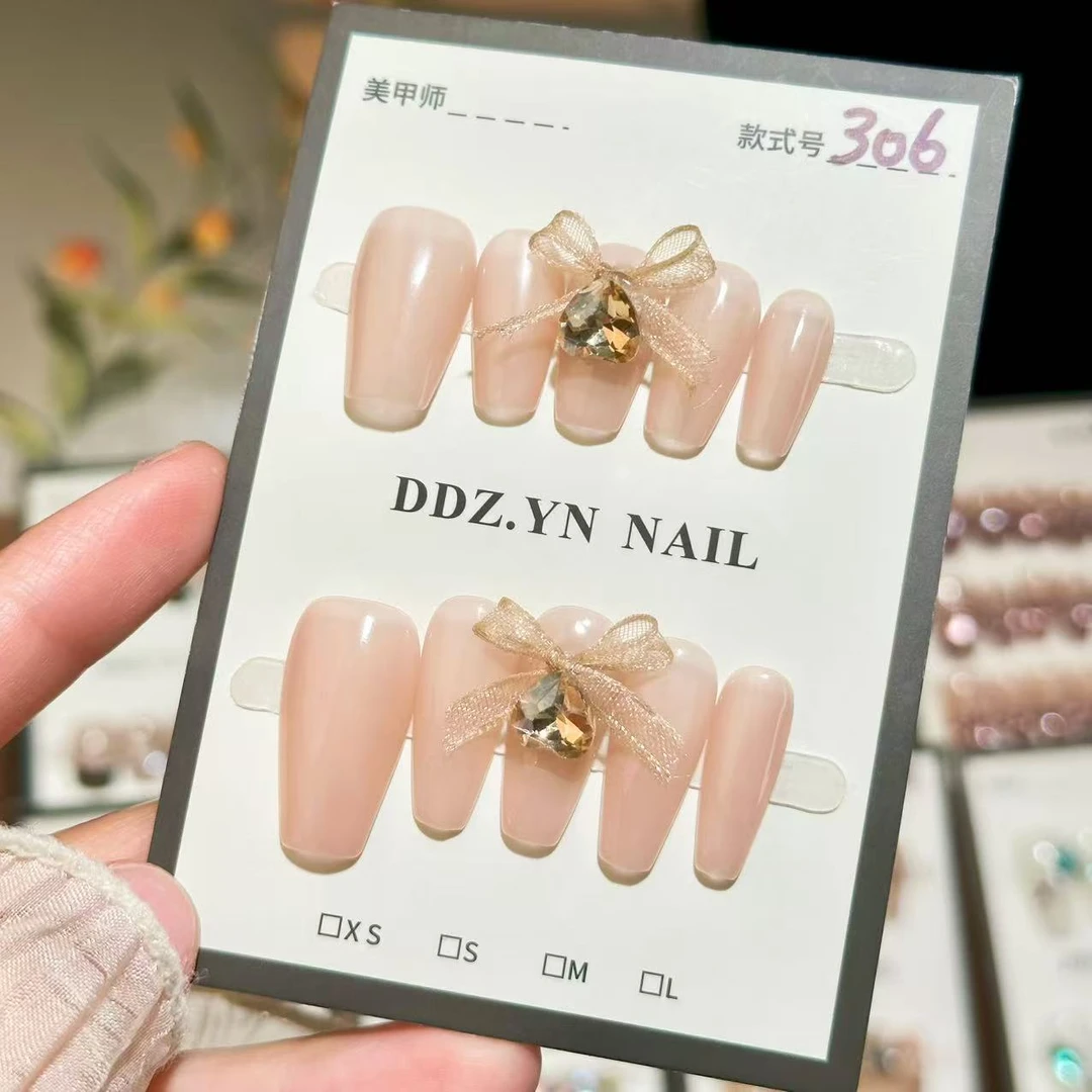 306纯手工美甲穿戴甲（送5件套工具）（无收纳盒）