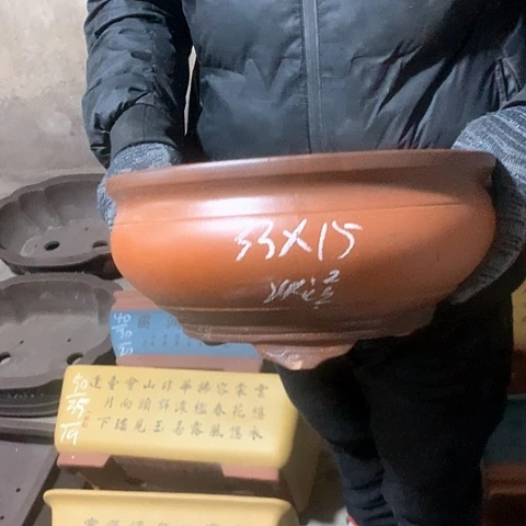 紫砂花盆手工制作