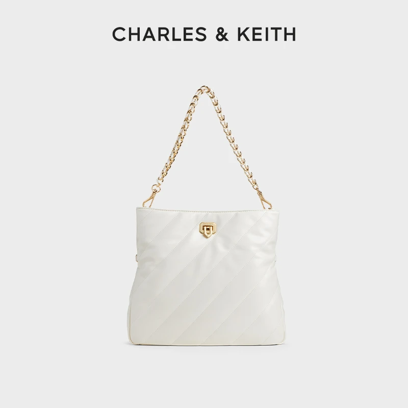 CHARLES & KEITH【商场同款】可折叠大容量手拎斜挎托特包20671718