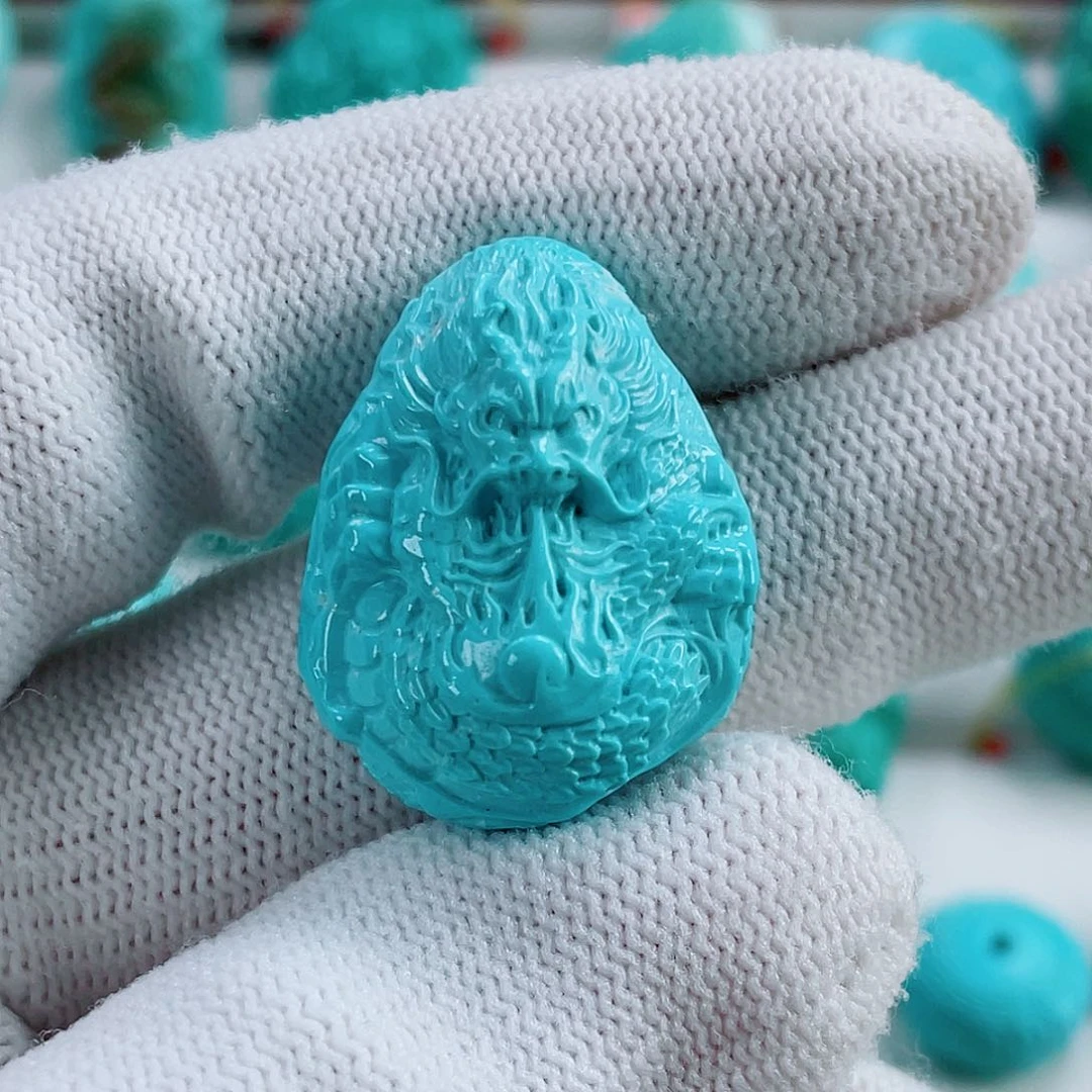 绿松石未镶嵌车挂