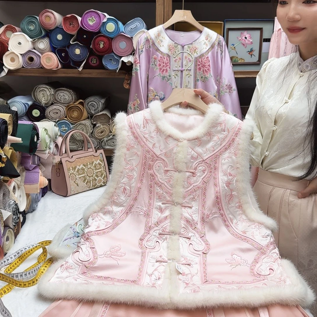 加棉加毛马甲，胸围102