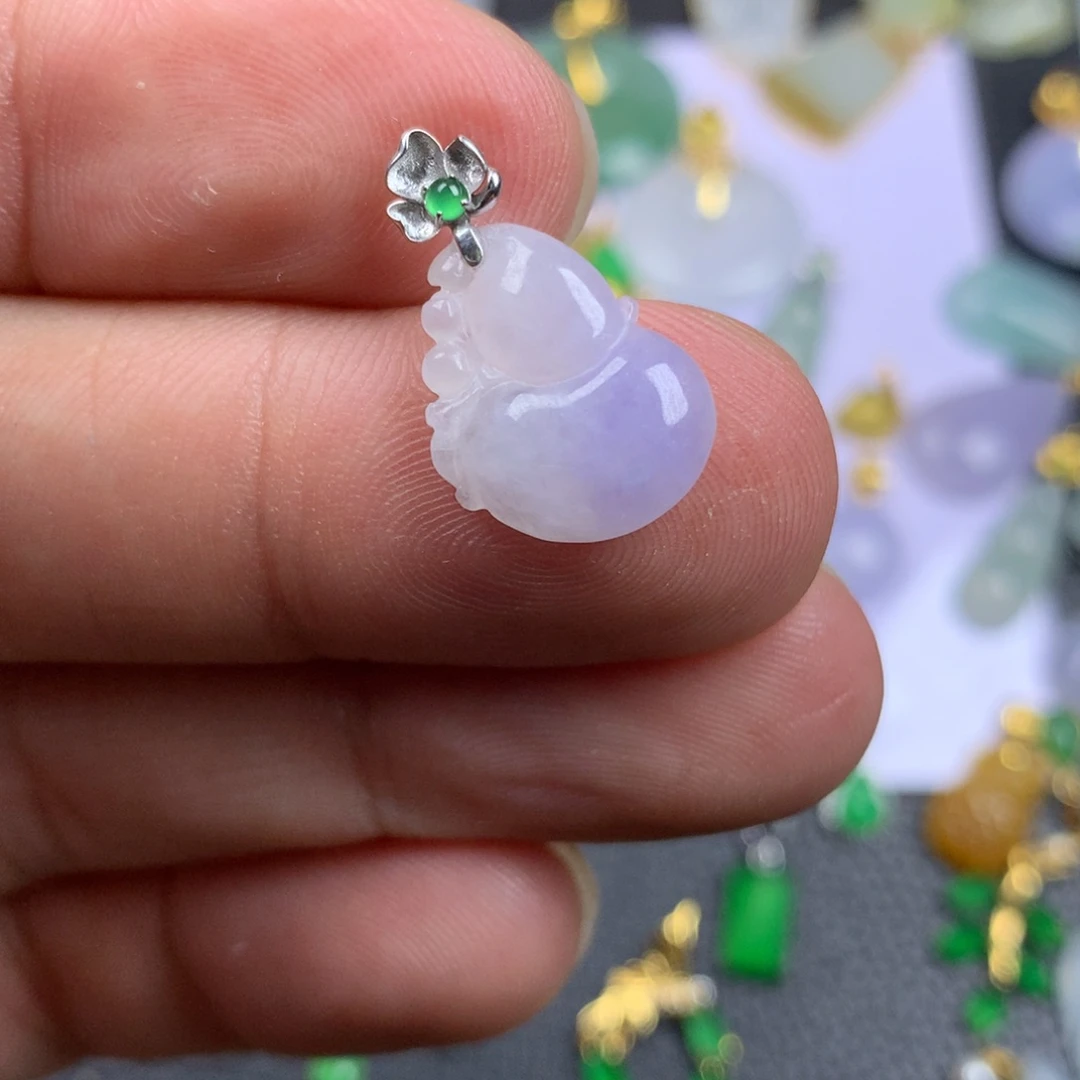 【闪购商品】翡翠18K金镶嵌颈饰翡翠