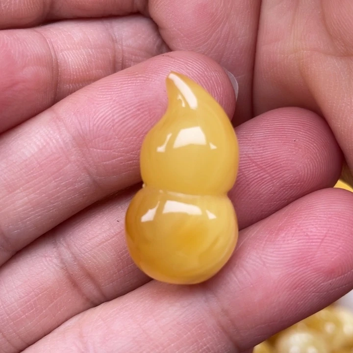 裸石蜜蜡未镶嵌蜜蜡葫芦