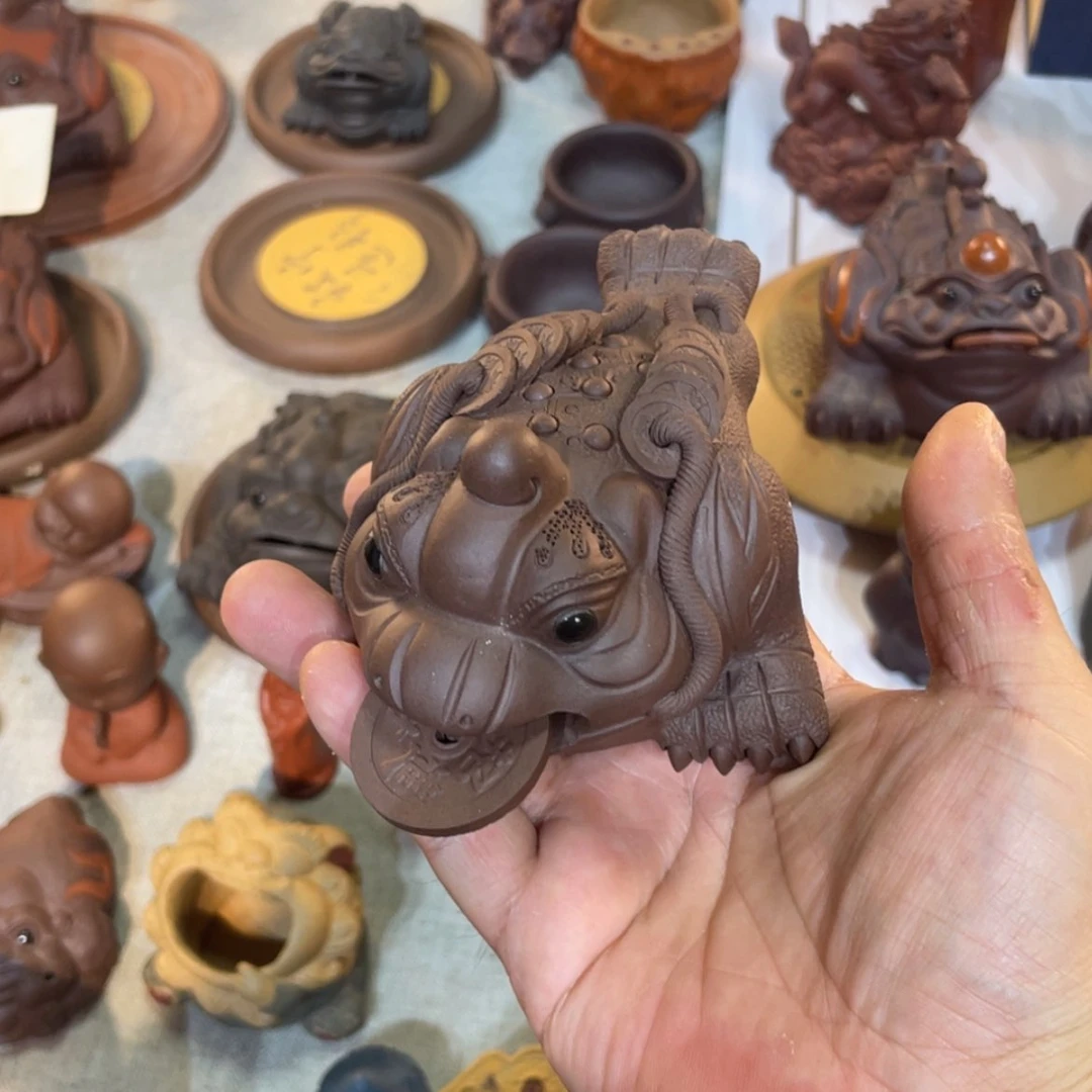 【闪购商品】紫砂茶宠紫泥小金蟾