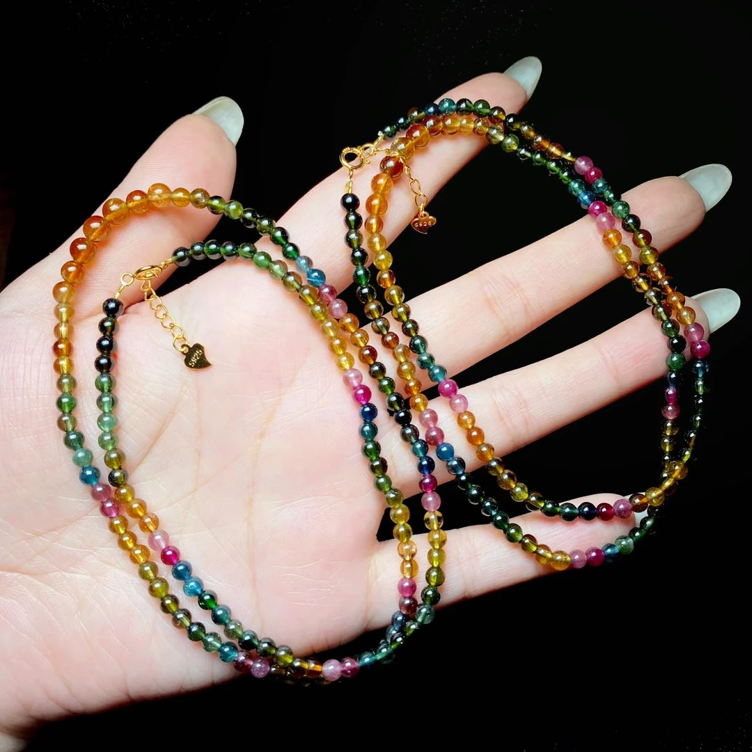 【云上叙】碧玺项链-多样性发其一-约3mm-V29656-M（甄选）