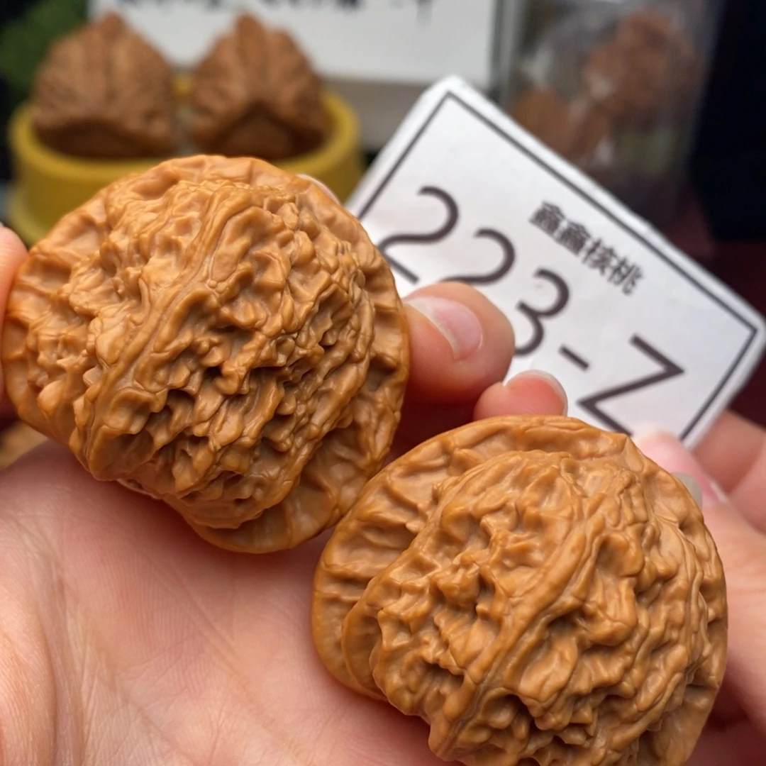 把件文玩核桃白狮子43……