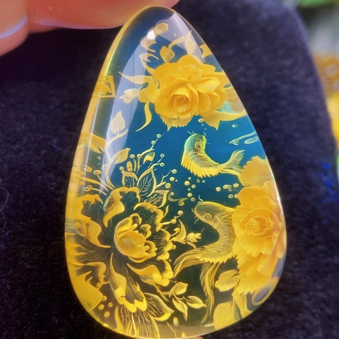 【闪购商品】金珀吊坠(不含链)未镶嵌