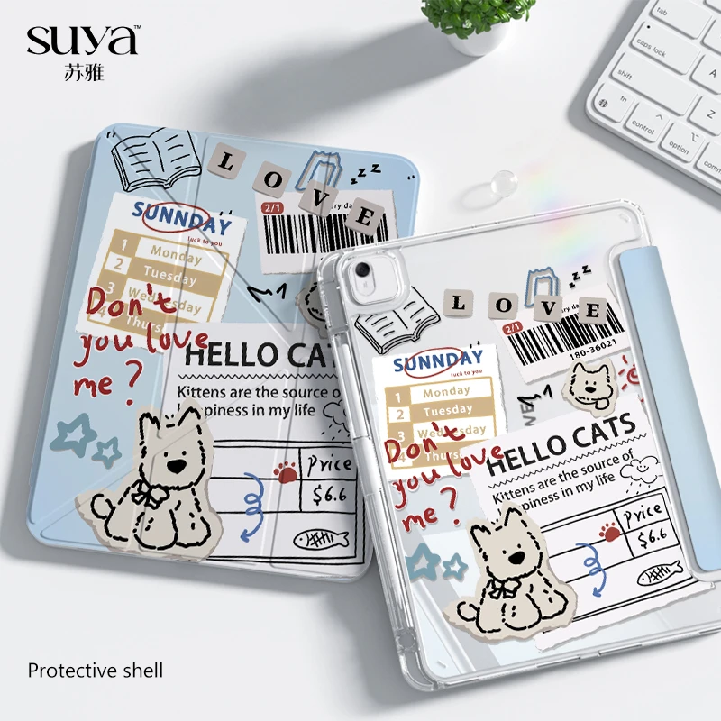 苏雅萌趣拼贴华为matepad11.5s平板保护壳air外壳pro12寸10磁吸套