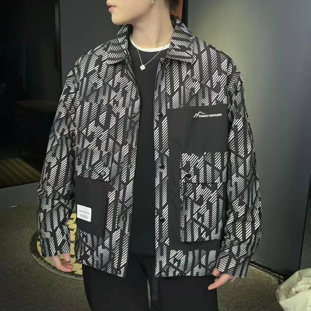 26002冬季新款加厚外套保暖防寒男装休闲防风潮流百搭上衣