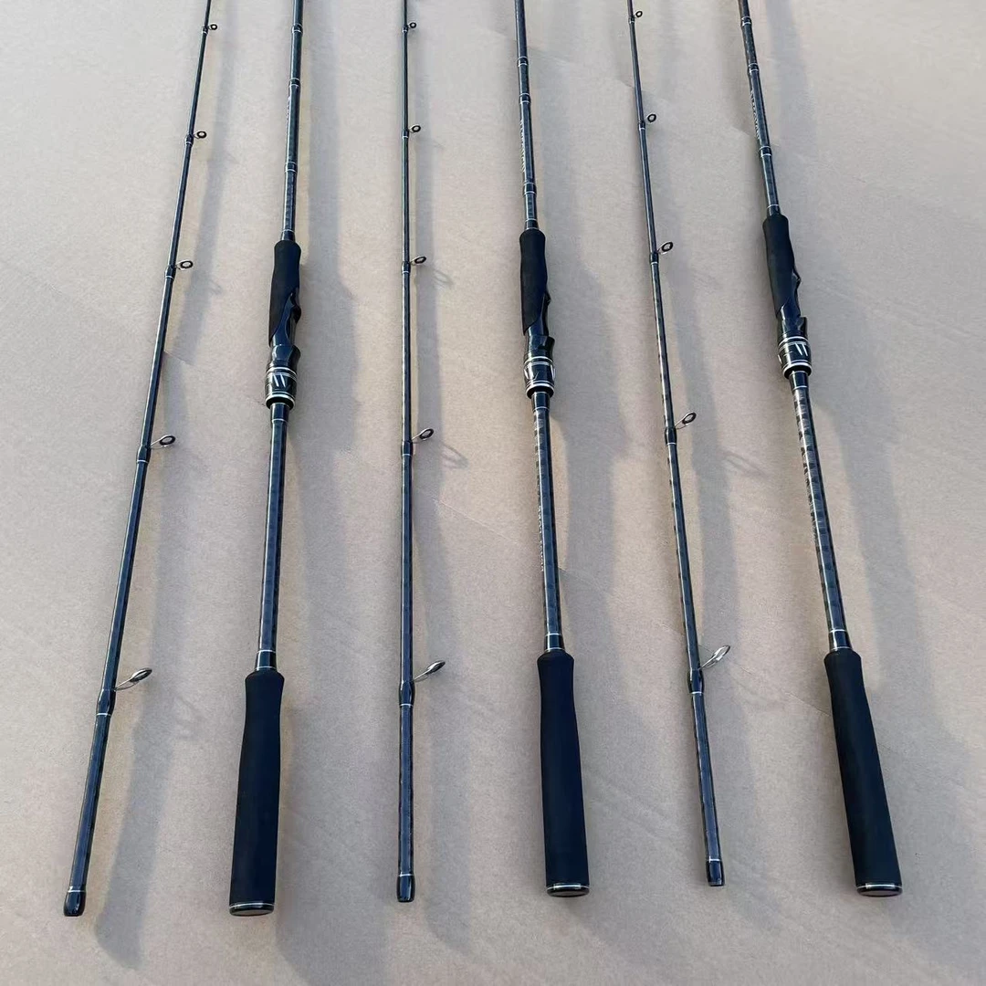 两节路亚竿MH超远投铁板竿岸抛远投快调便携竿