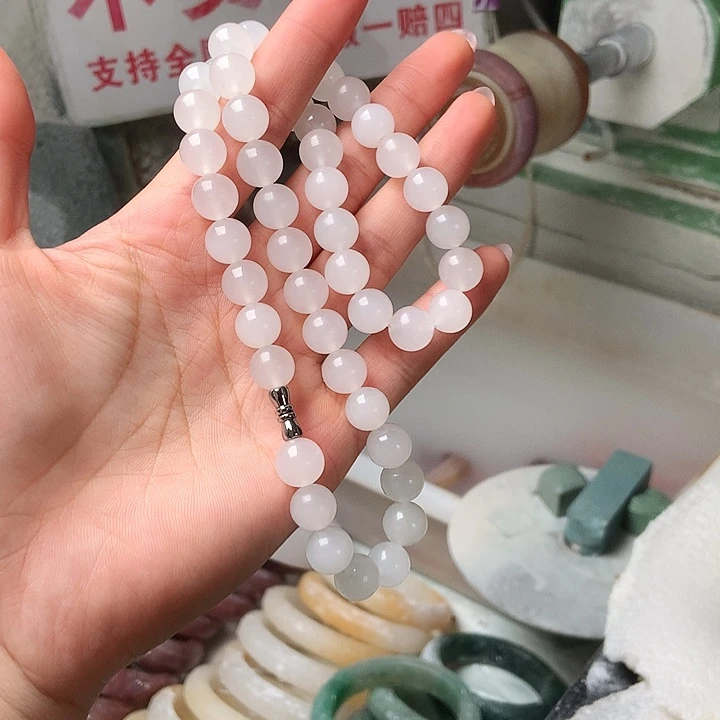 复***草玛瑙/玉髓未镶嵌手镯