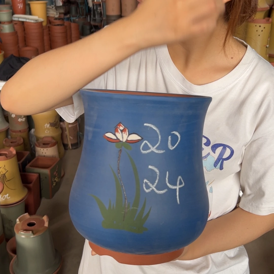 宜兴川阁紫砂花盆单个