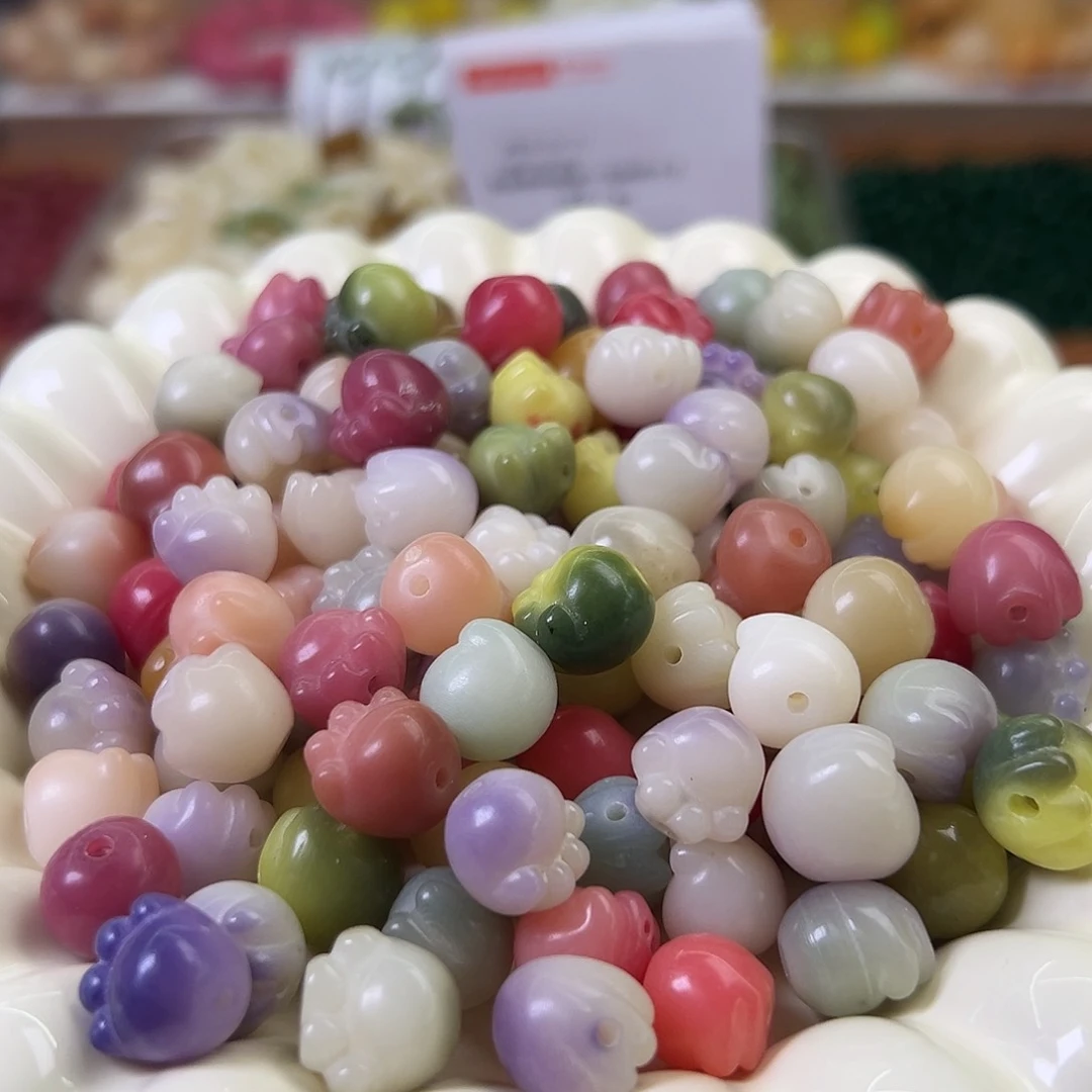 菩提根/象牙果手串微瑕卡12多宝猫爪40颗