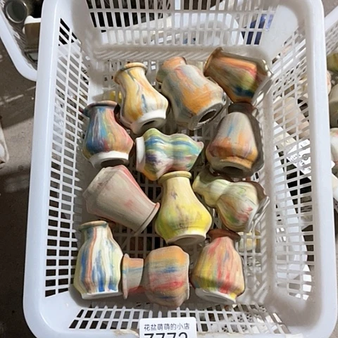 紫砂花盆772微瑕品口径2厘米左右的