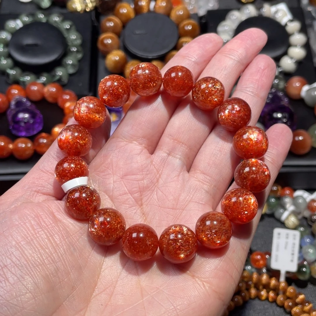 日光石手链未镶嵌青*金太阳13mm