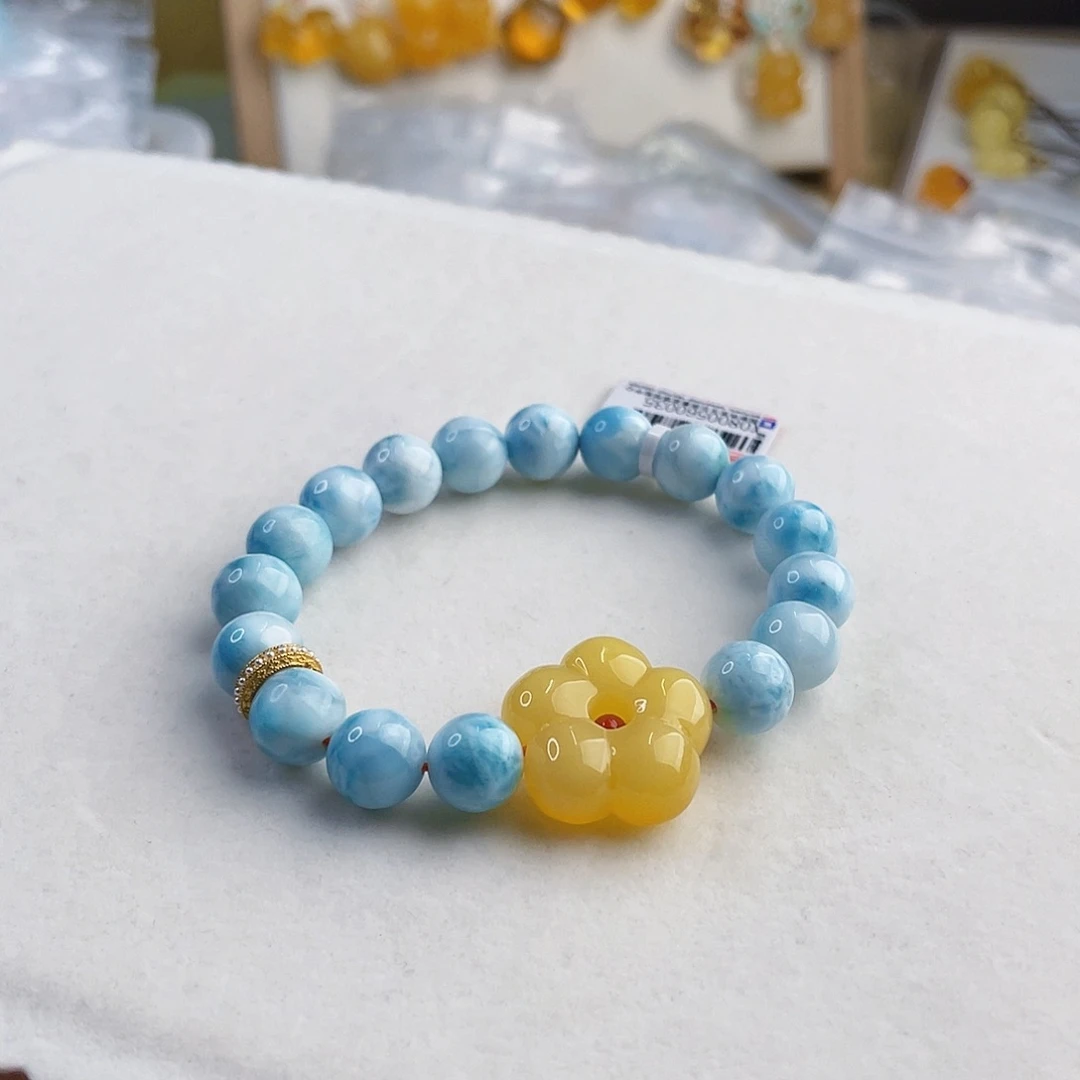 蜜蜡未镶嵌裸石蜜蜡手串