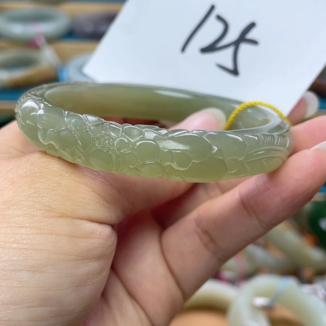 未镶嵌手镯和田玉圈口57