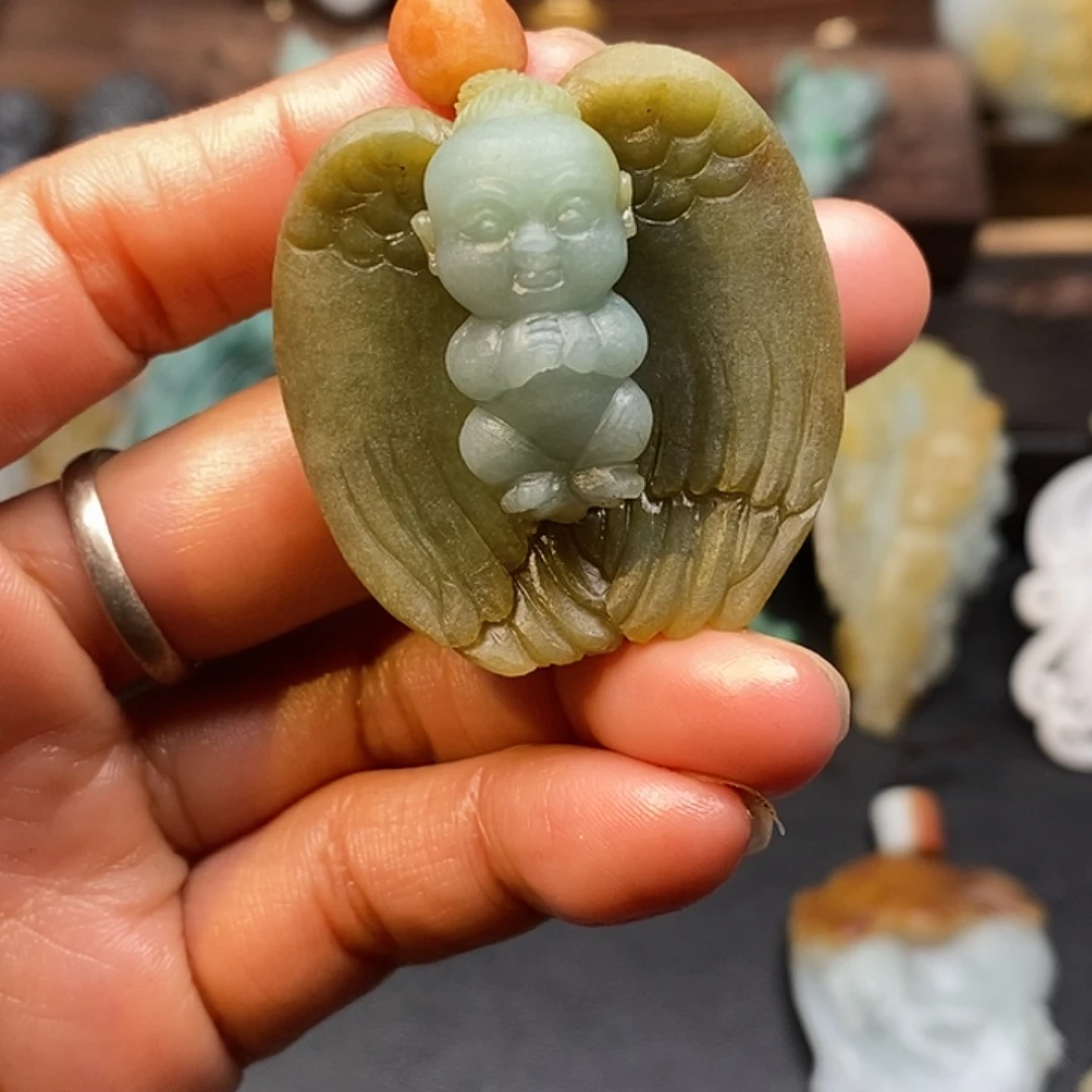 堂***朵定制翡翠未镶嵌毛货抛光