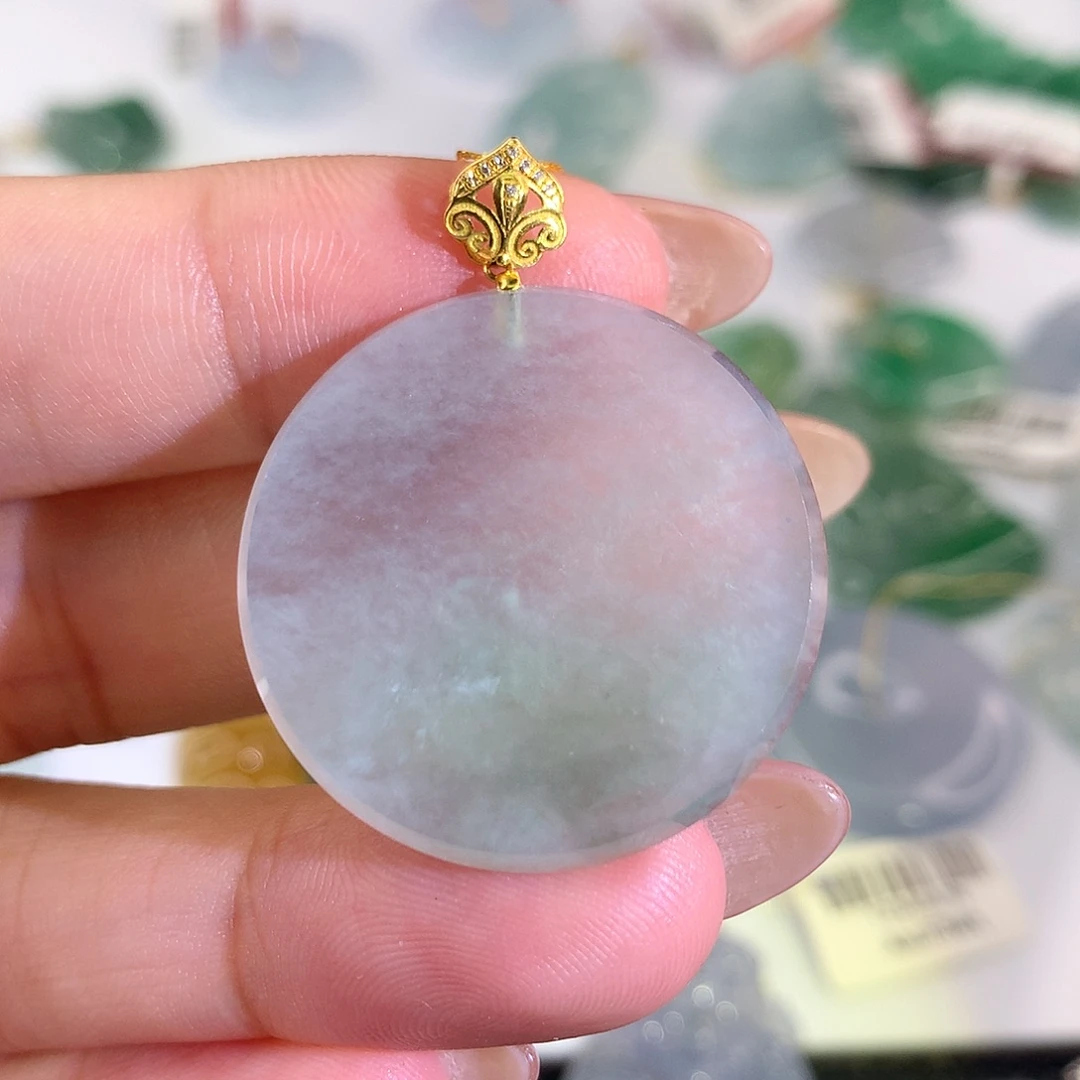 定制翡翠未镶嵌无事牌