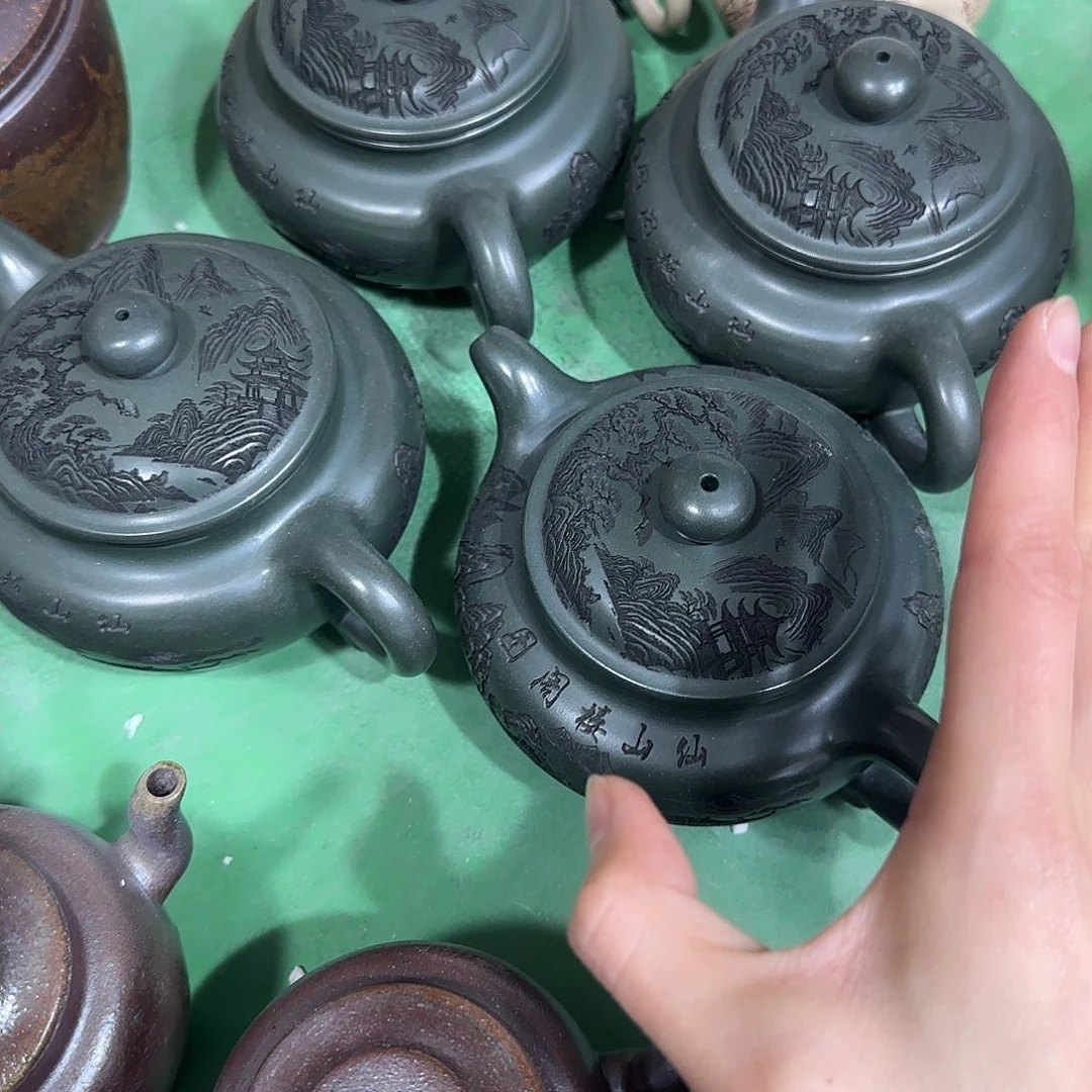 茶壶紫砂民间手艺人全手工制作