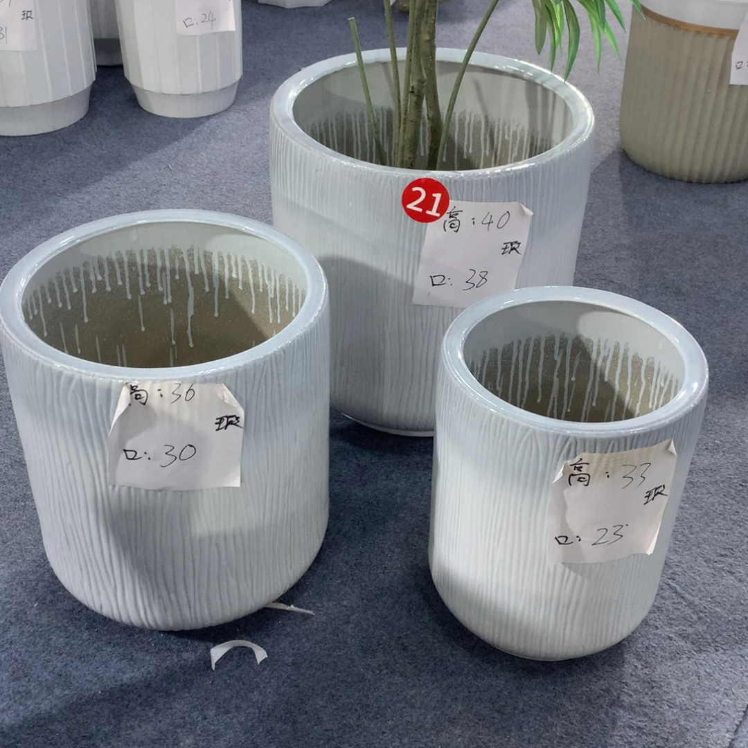高温陶瓷花盆微瑕