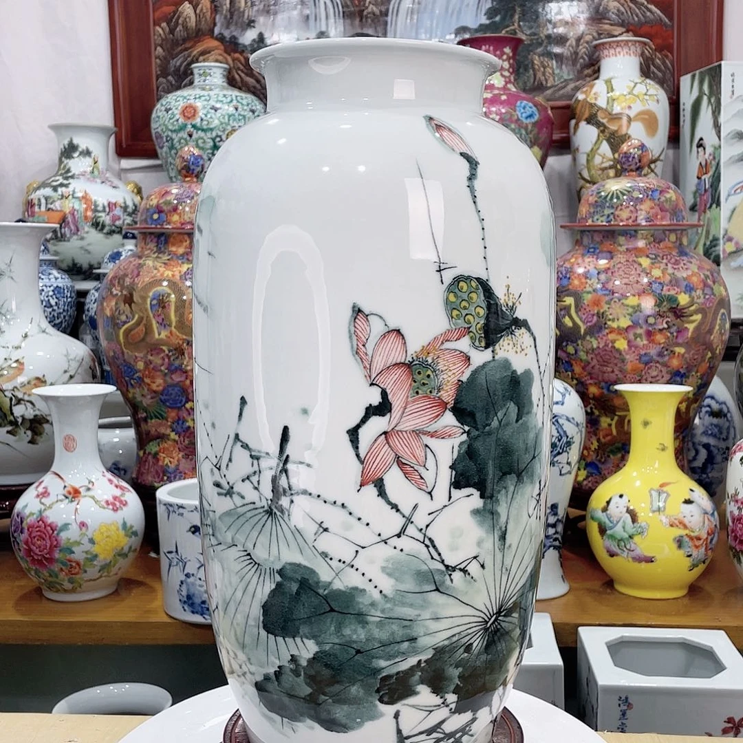 过***柔摆件景德镇的陶瓷