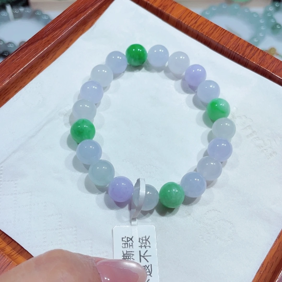 未镶嵌手链翡翠天然缅甸翡翠A货卡9.5