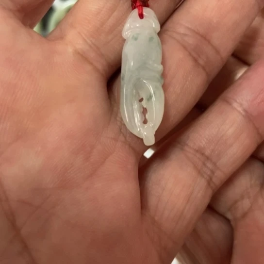 翡翠未镶嵌颈饰八方来财