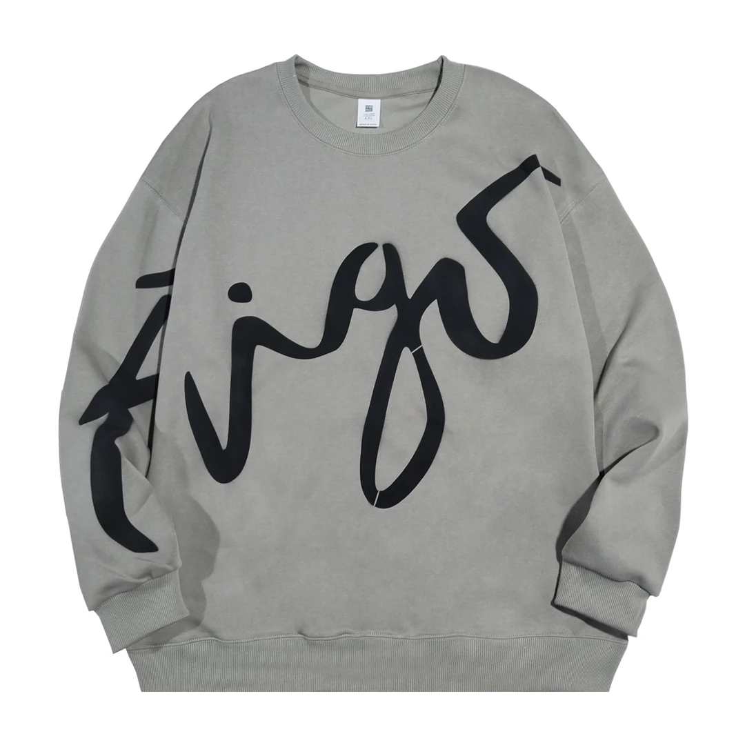 0220【加绒】新款卫衣长袖宽松套头秋冬百搭情侣