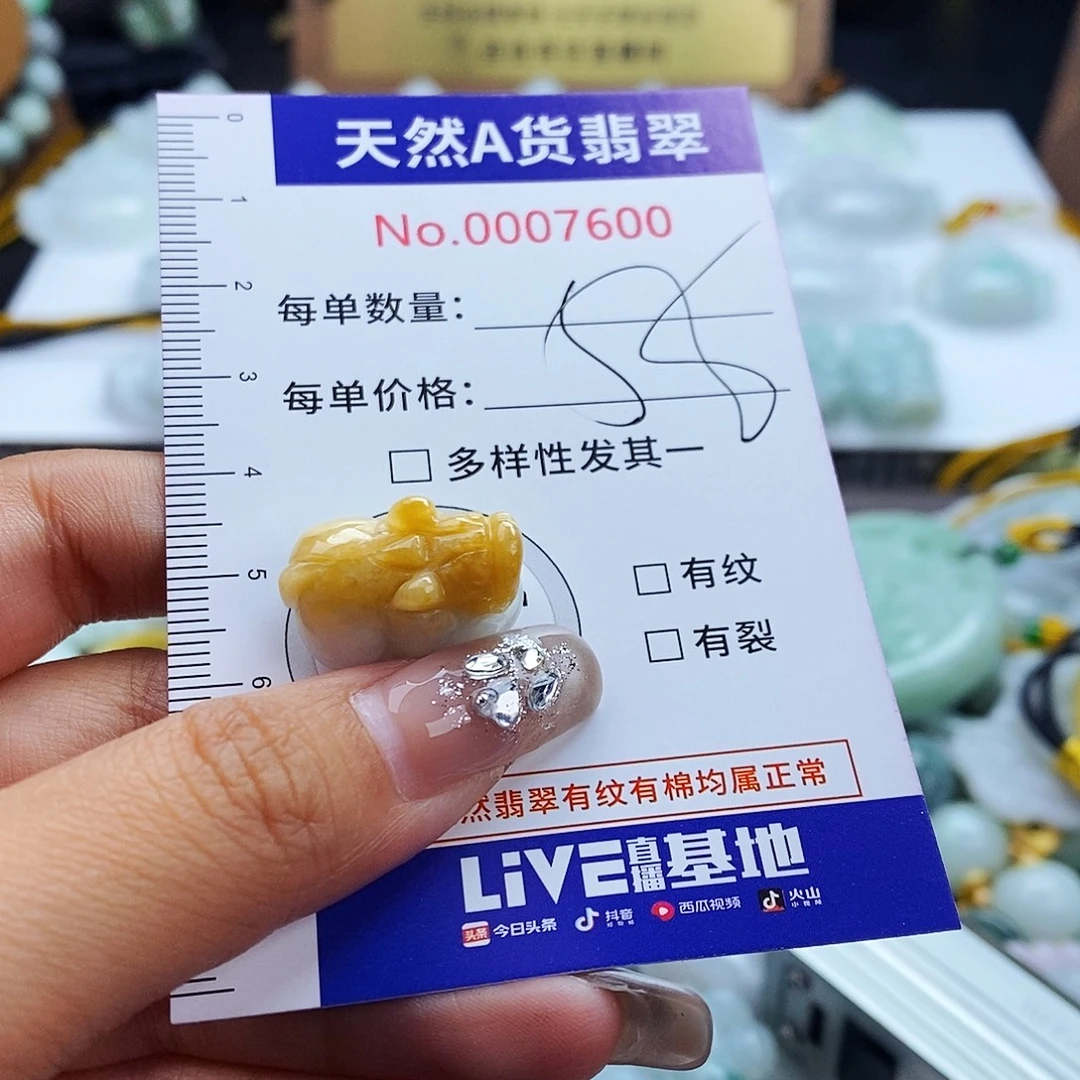 翡翠未镶嵌毛衣链7600