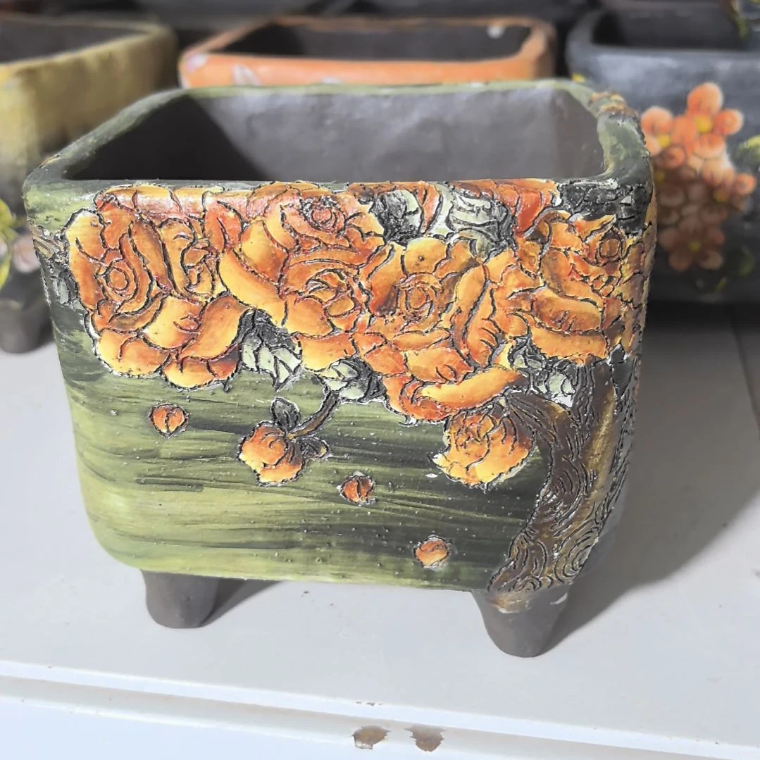 行****红泥花盆景德镇花盆