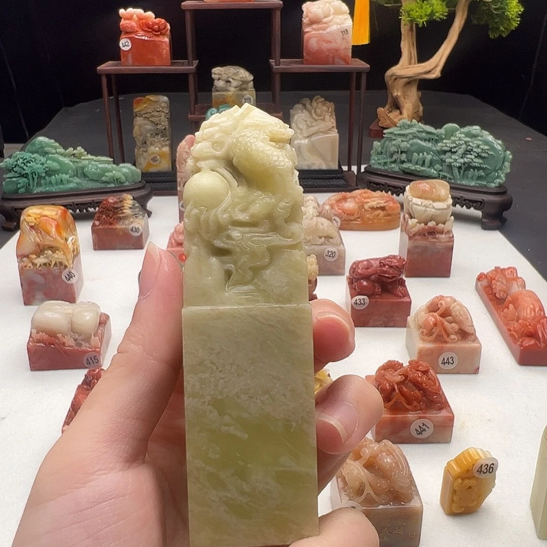 寿山石印石手工制作