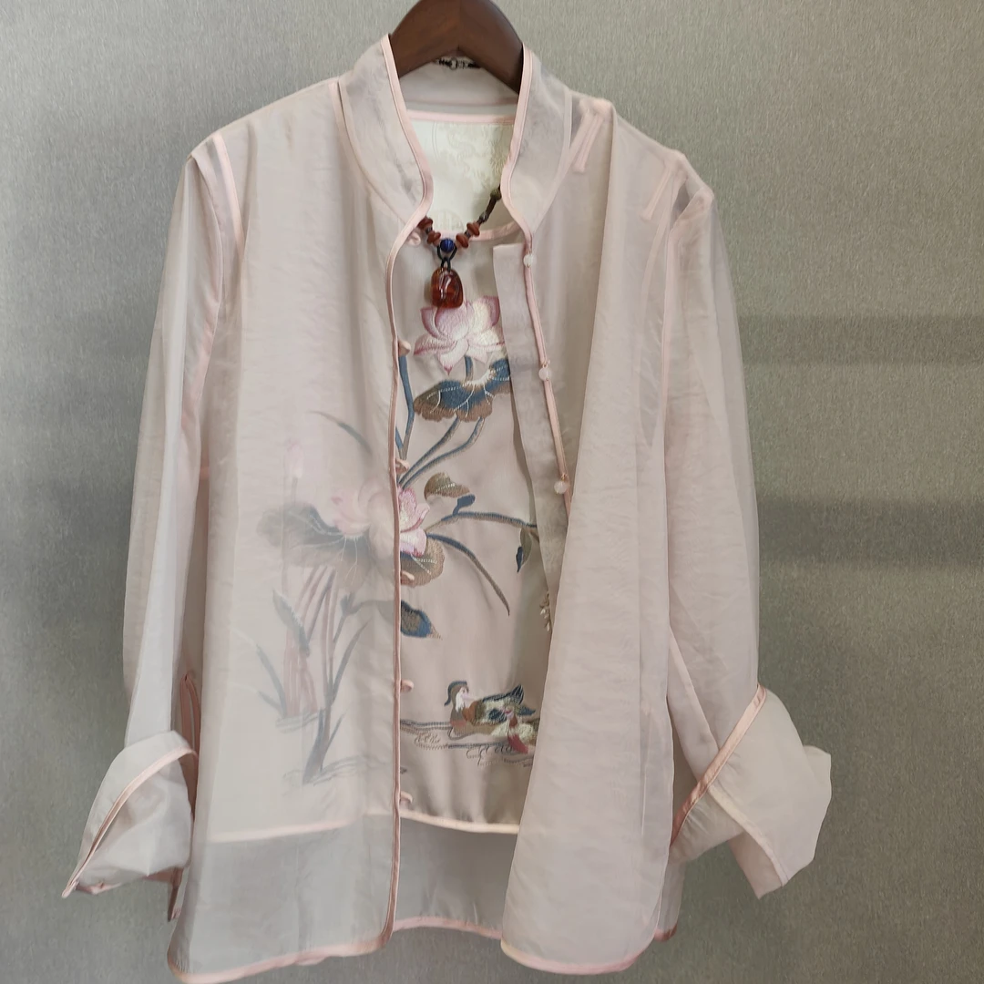 天丝薄款禅意外衫文艺佛系开衫