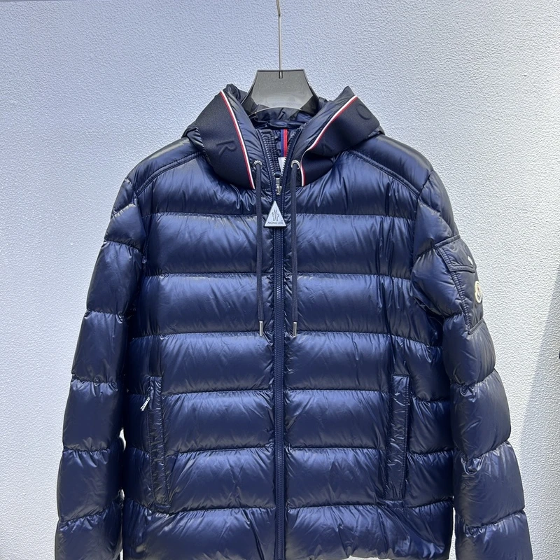 现货Moncler盟可睐 1A00051 PAVIN男士午夜蓝厚款连帽羽绒服