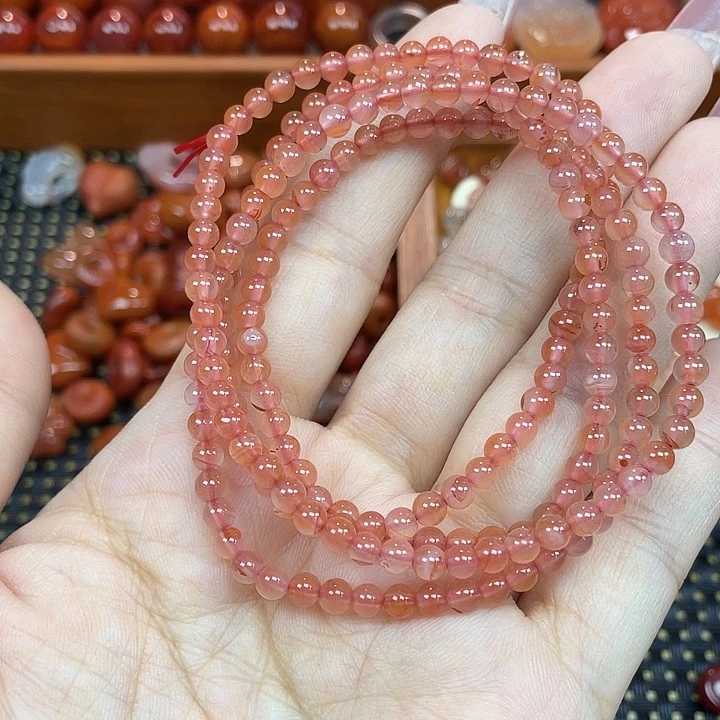 南红玛瑙未镶嵌颈饰多圈