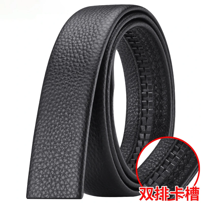 【福利品】保罗无扣头牛皮皮带男士年轻人裤腰带百搭商务自动扣带身