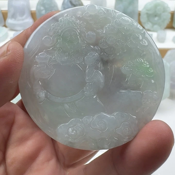 翡翠未镶嵌颈饰天然缅甸A货翡翠