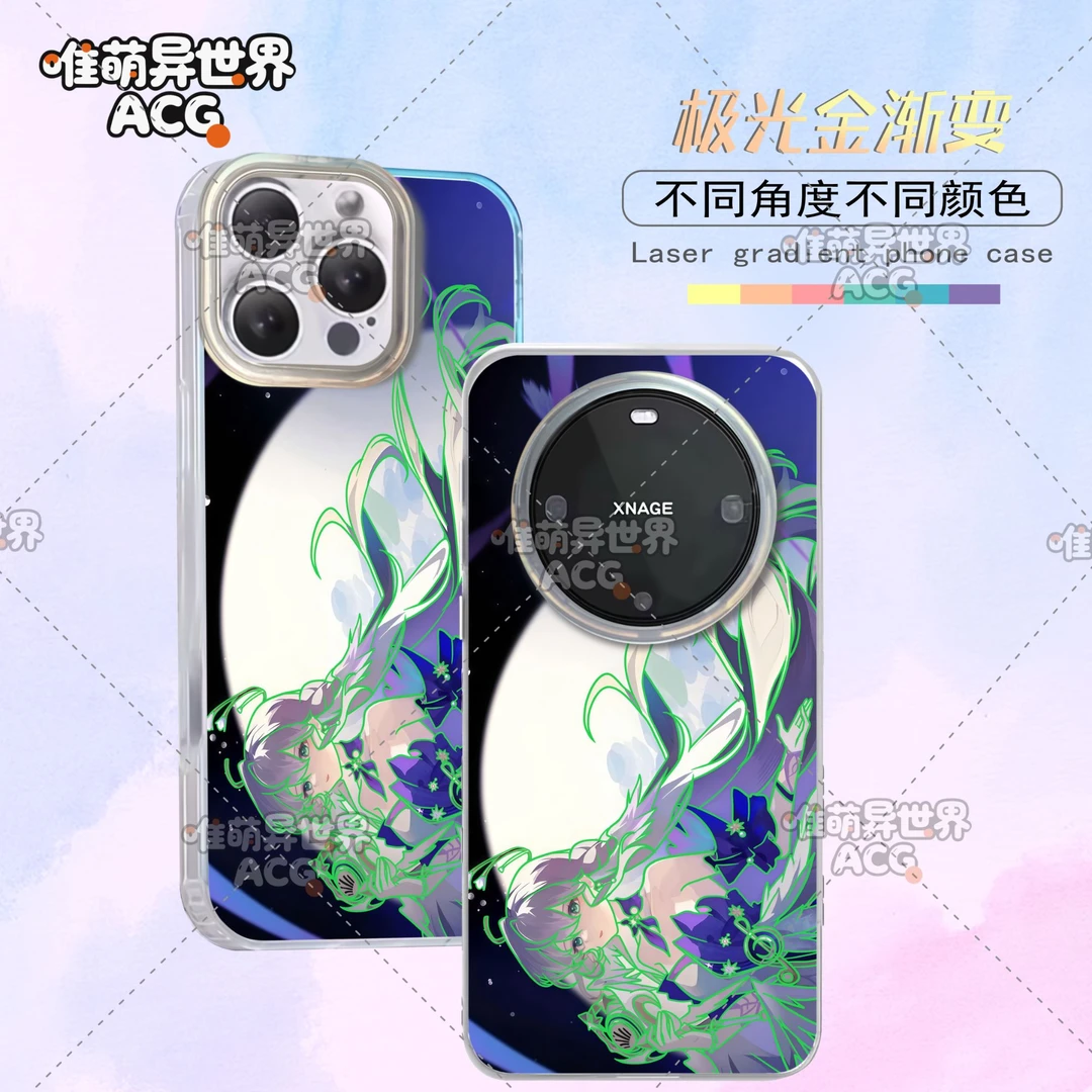 知更鸟适用苹果华为vivo一加小米二次元动漫极光手机壳