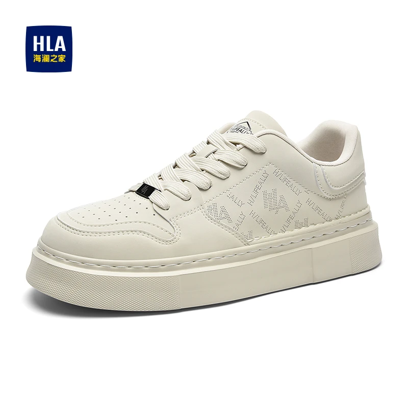 HLA/海澜之家轻便男鞋2025秋冬新款潮流鞋子男百搭低帮板鞋休闲鞋